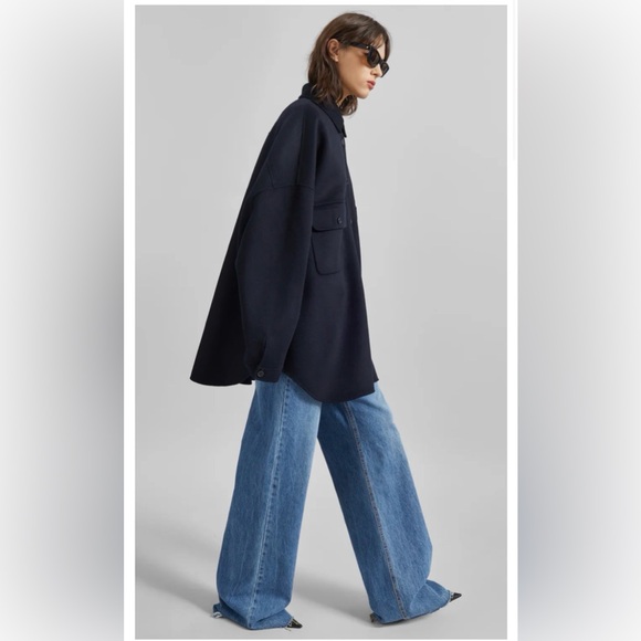 The Frankie Shop Dallas wool oversized shirt - Picture 2 of 3